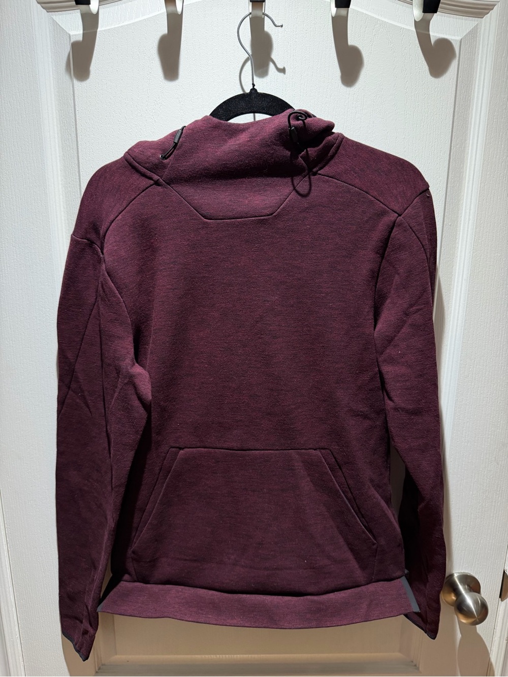 Champion Men's Maroon Turtleneck Pullover Hoodie